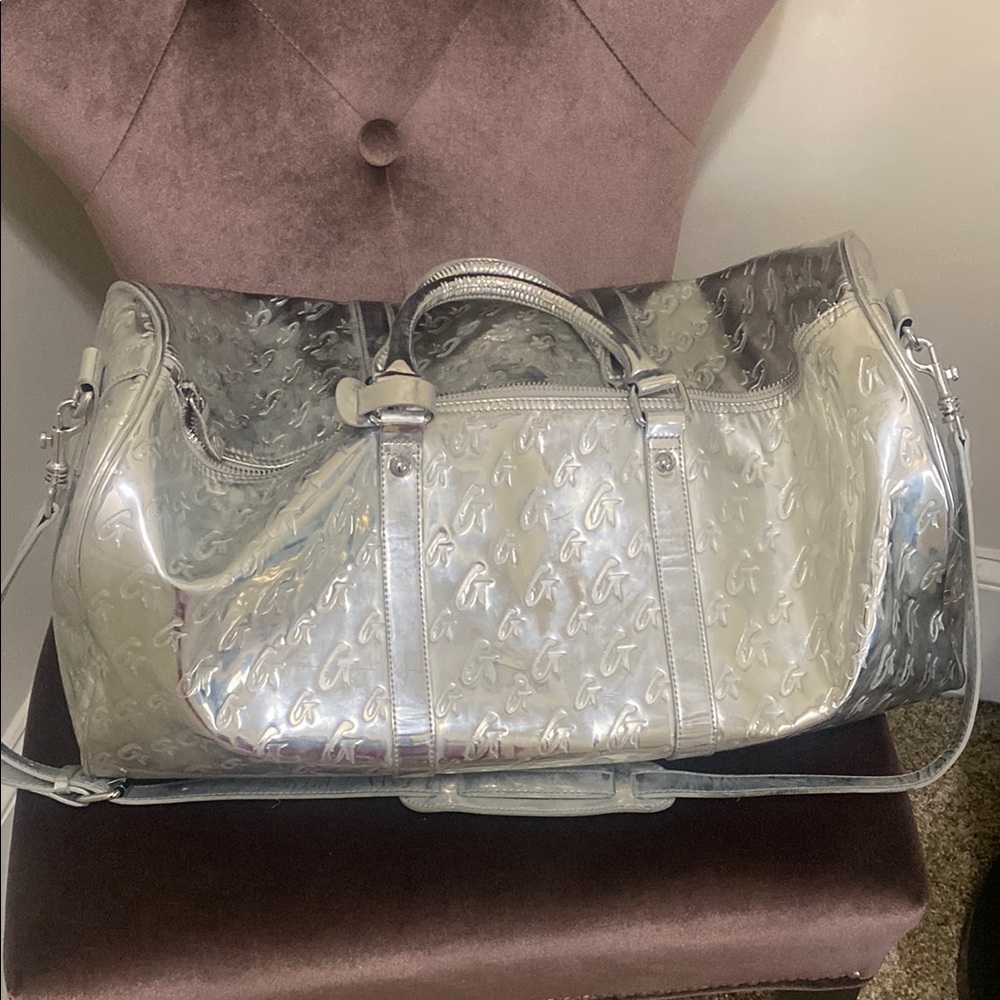 Silver Travel Glamaholic Bag Metallic